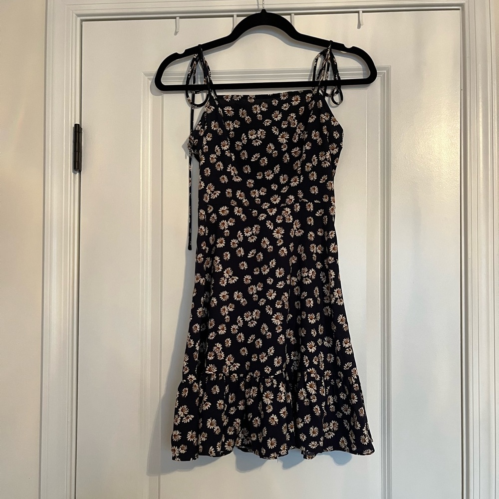 Navy Sunflower Dress